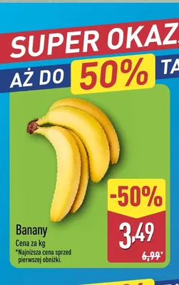 Banany promocja w Aldi