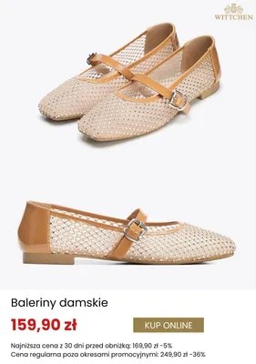 Baleriny damskie Wittchen promocja w Wittchen