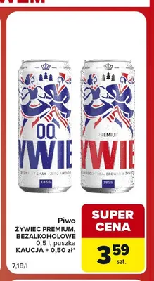 Piwo Żywiec Premium promocja w Carrefour Market