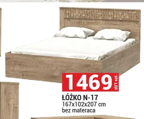 Łóżko Natural N-17 bez materaca promocja w Merkury Market