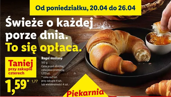 Rogal maślany promocja w Lidl
