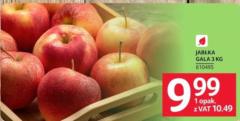 Jabłka Gala 3 kg promocja w Selgros