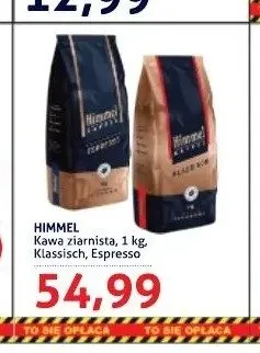Kawa ziarnista Himmel Espresso promocja w Blue Stop