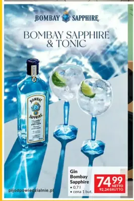 Gin Bombay Sapphire promocja w Makro