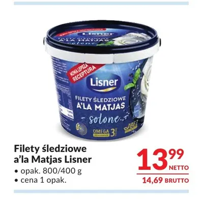Filety śledziowe a'la Matjas Lisner promocja w Makro