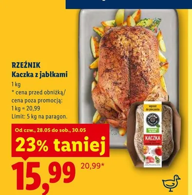 Kaczka z jabłkami Rzeźnik promocja w Lidl