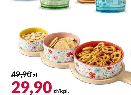 Komplet 3 miseczek na podstawie promocja w Salony Agata