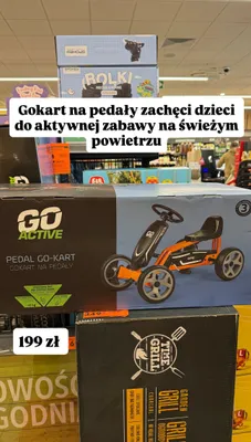 Gokart na pedały Go Active Pedal Go-Kart racing promocja w Biedronka