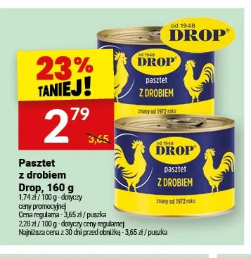 Pasztet z drobiem Drop promocja w Twój Market