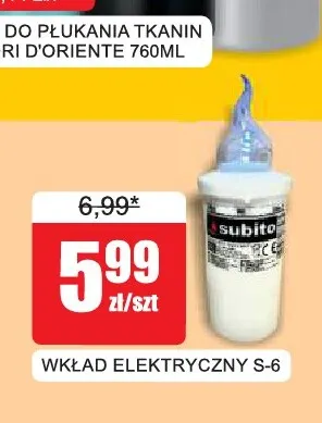 Wkład elektryczny S-6 Subito promocja w Bingo