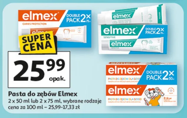 Pasta do zębów Elmex promocja w Auchan