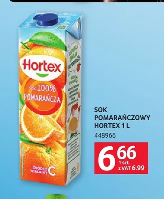 Sok pomarańczowy Hortex promocja w Selgros