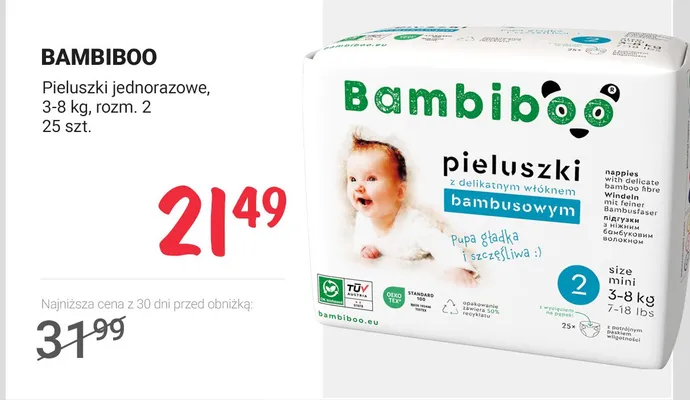 Pieluszki jednorazowe, rozm. 2 promocja w Rossmann
