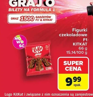 Figurki czekoladowe F1 KitKat promocja w Carrefour