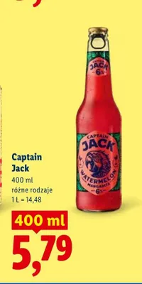 Piwo Captain Jack Watermelon Margarita promocja w Lidl