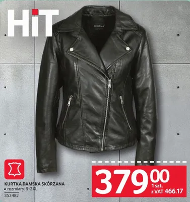 Kurtka damska skórzana promocja w Selgros