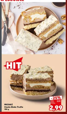 Ciasto Biała Trufla Michaś promocja w Kaufland