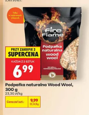 Podpałka naturalna Fire Flame Wood Wool 300 g promocja w Biedronka