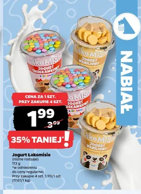 Jogurt Łakomisie promocja w Netto