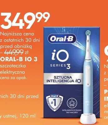 Szczoteczka elektryczna oral-b io series 3 promocja w Super-Pharm