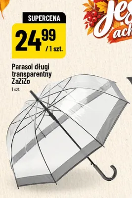 Parasol długi transparentny ZaZiZo promocja w POLOmarket