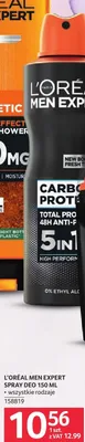 Dezodorant spray L'ORÉAL MEN EXPERT SPRAY DEO 150 ML promocja w Selgros