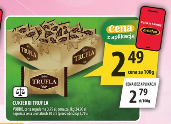 Cukierki Trufla Vobro promocja w Arhelan