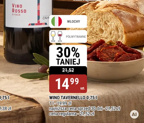 Wino białe Tavernello promocja w bi1
