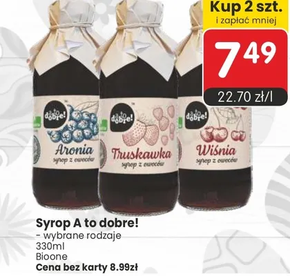 Syrop A to dobre! wybrane rodzaje promocja w Market Point