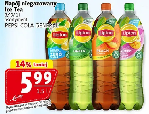 Napój niegazowany Ice Tea asortymnet promocja w Prim Market