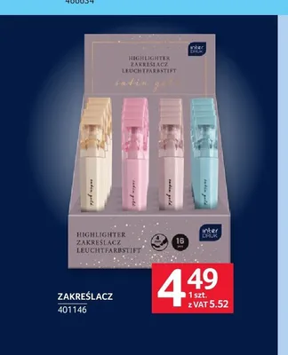 Zakreślacz Interdruk Satin Gold promocja w Selgros