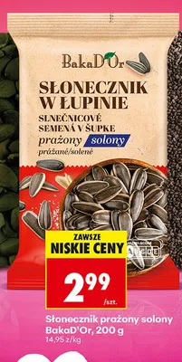 Słonecznik prażony solony w łupinie BakaD'Or promocja w Biedronka