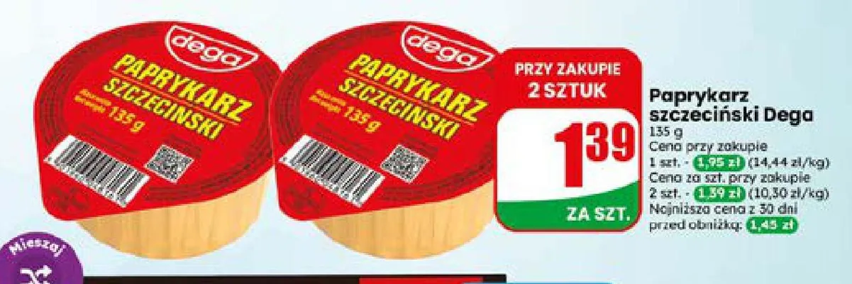 Paprykarz szczeciński Dega promocja w Dino