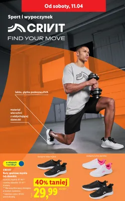 Buty sportowe damskie promocja w Lidl