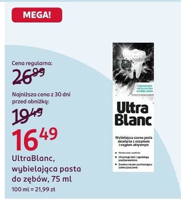 Wybielająca pasta do zębów promocja w Rossmann