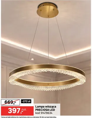 Lampa wisząca Preciosa LED promocja w Leroy Merlin