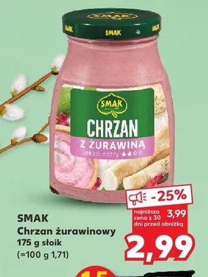 Chrzan żurawinowy promocja w Kaufland