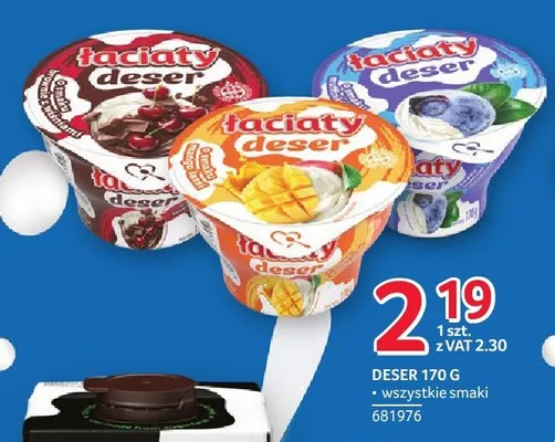 Deser Łaciata truskawkowy promocja w Selgros