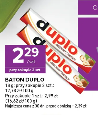 Baton Duplo promocja w Stokrotka
