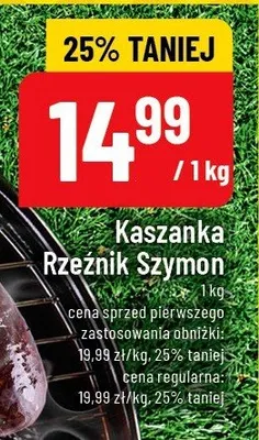 Kaszanka Rzeźnik Szymon promocja w POLOmarket