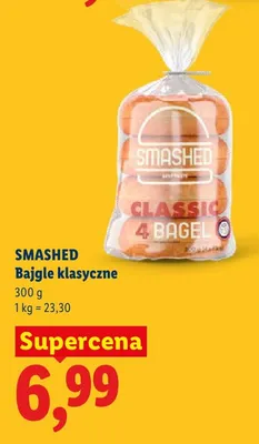 Bajgle klasyczne Smashed promocja w Lidl