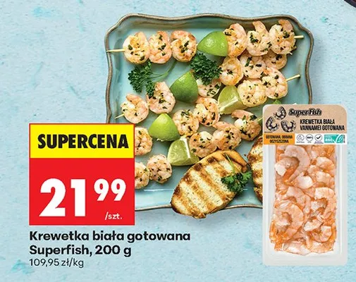 Krewetka biała gotowana promocja w Biedronka