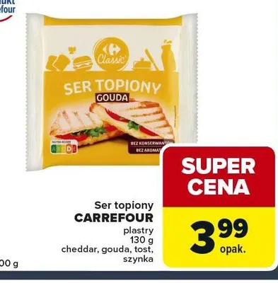 Ser topiony gouda plastry promocja w Globi