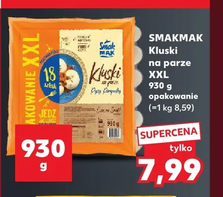 Kluski na parze XXL Smakmak promocja w Kaufland