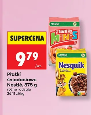 Płatki śniadaniowe Strawberry Minis Nestlé promocja w Biedronka