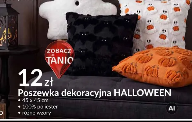 Poszewka dekoracyjna Halloween 45x45 cm promocja w Salony Agata