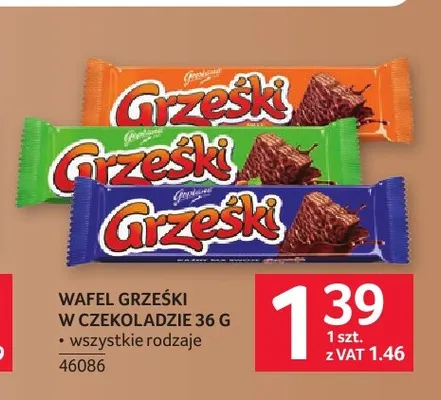 Wafel Grześki w czekoladzie promocja w Selgros