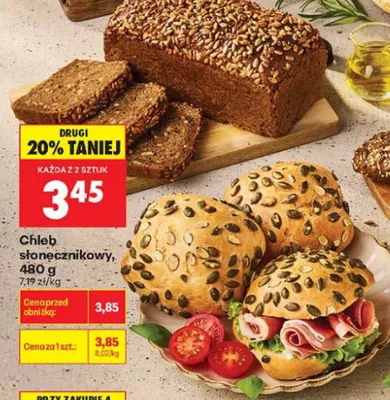 Chleb słonecznikowy promocja w Biedronka