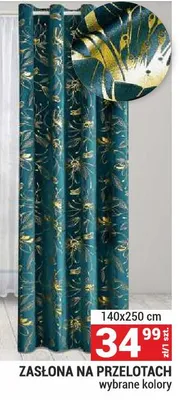 Zasłona na taśmie wybrane kolory promocja w Merkury Market