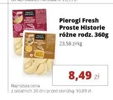 Pierogi ruskie Proste Historie promocja w Torimpex Toruńska Sieć Sklepów Spożywczych